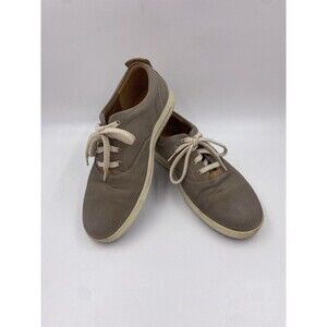 ECCO Eisner Men's 42 Gray Lace Up Comfort Shoes Low Top TOE CREASE AND MARKS